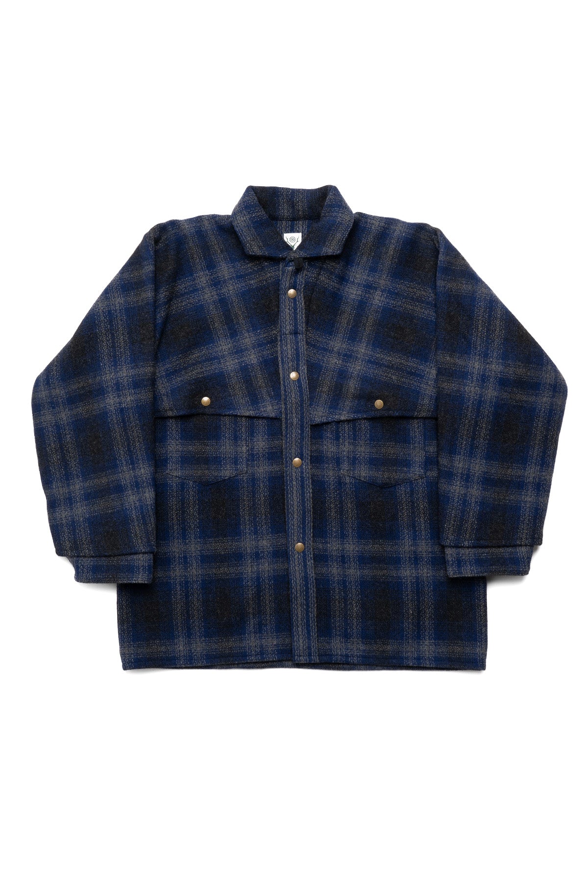 Logger Jacket - W/N Melton Ombre Plaid – BLUE IN GREEN SOHO