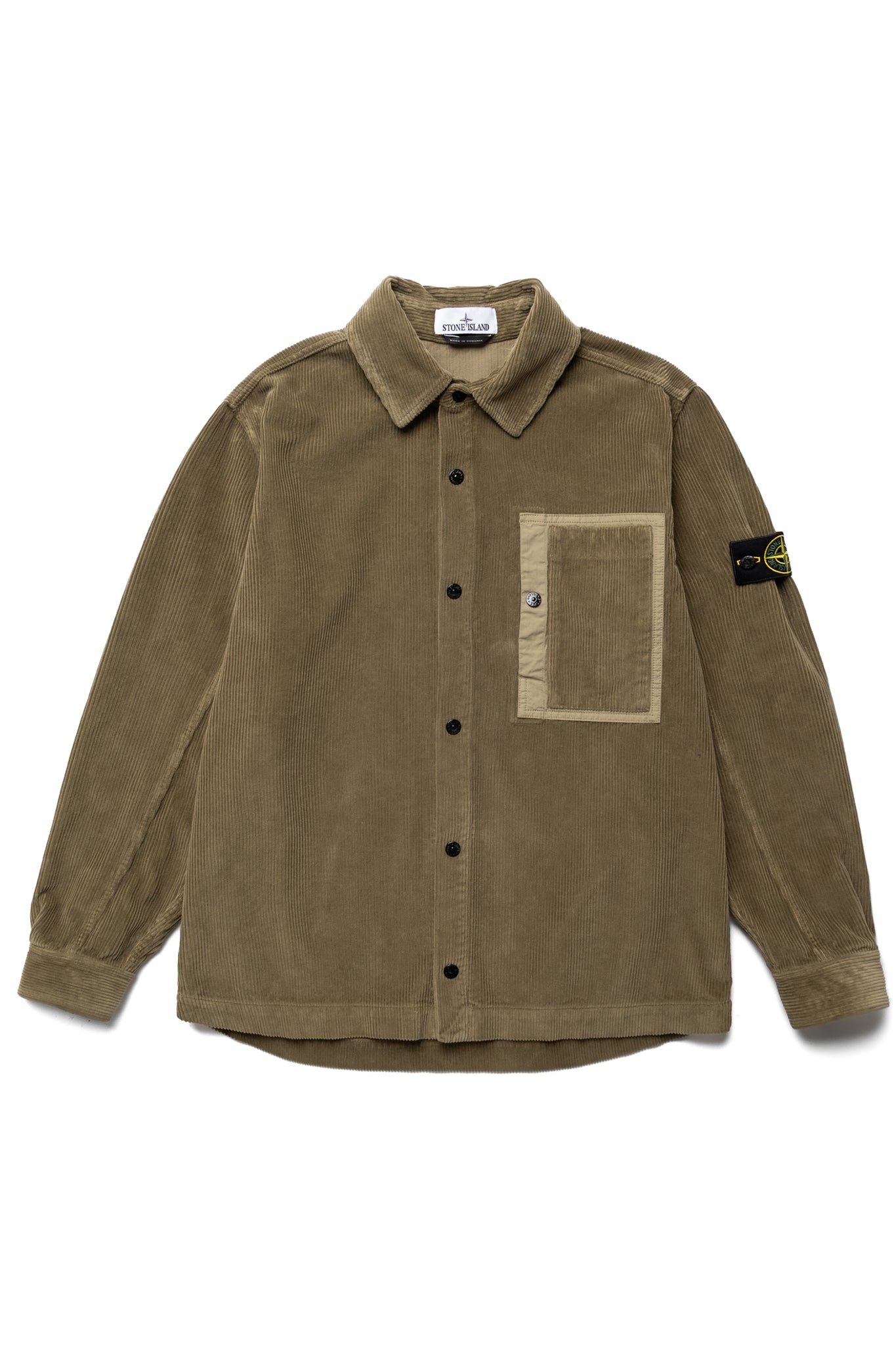 STONE ISLAND Overshirt In Organic Cotton Corduroy 800 - Military