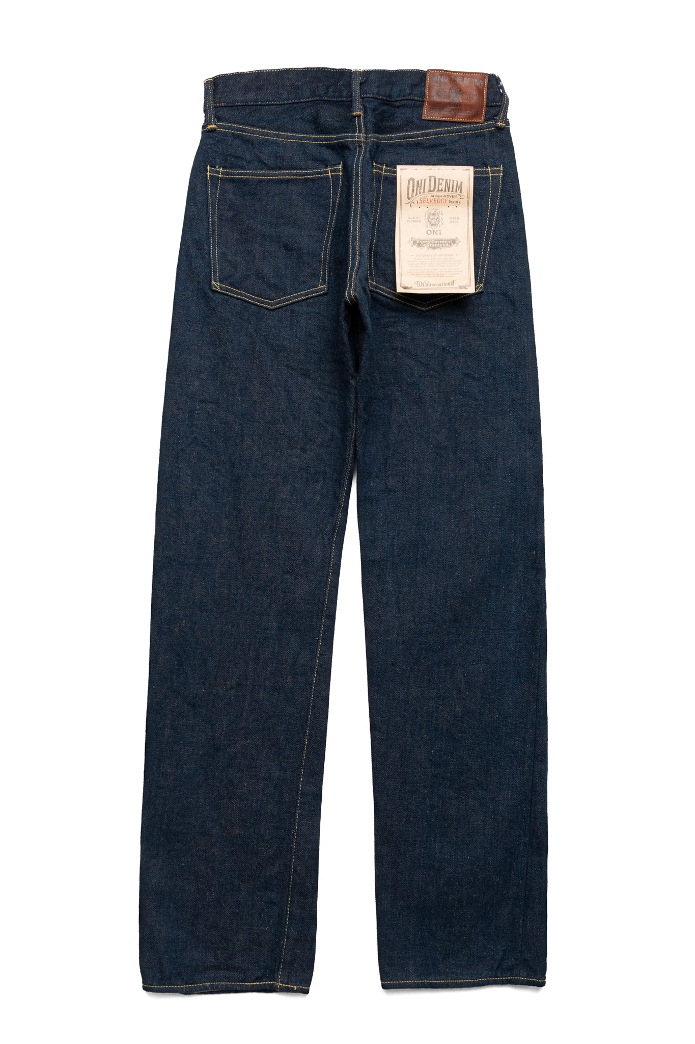 Oni Denim 288ZR-LBR Regular Straight 20oz Secret Denim - Indigo x