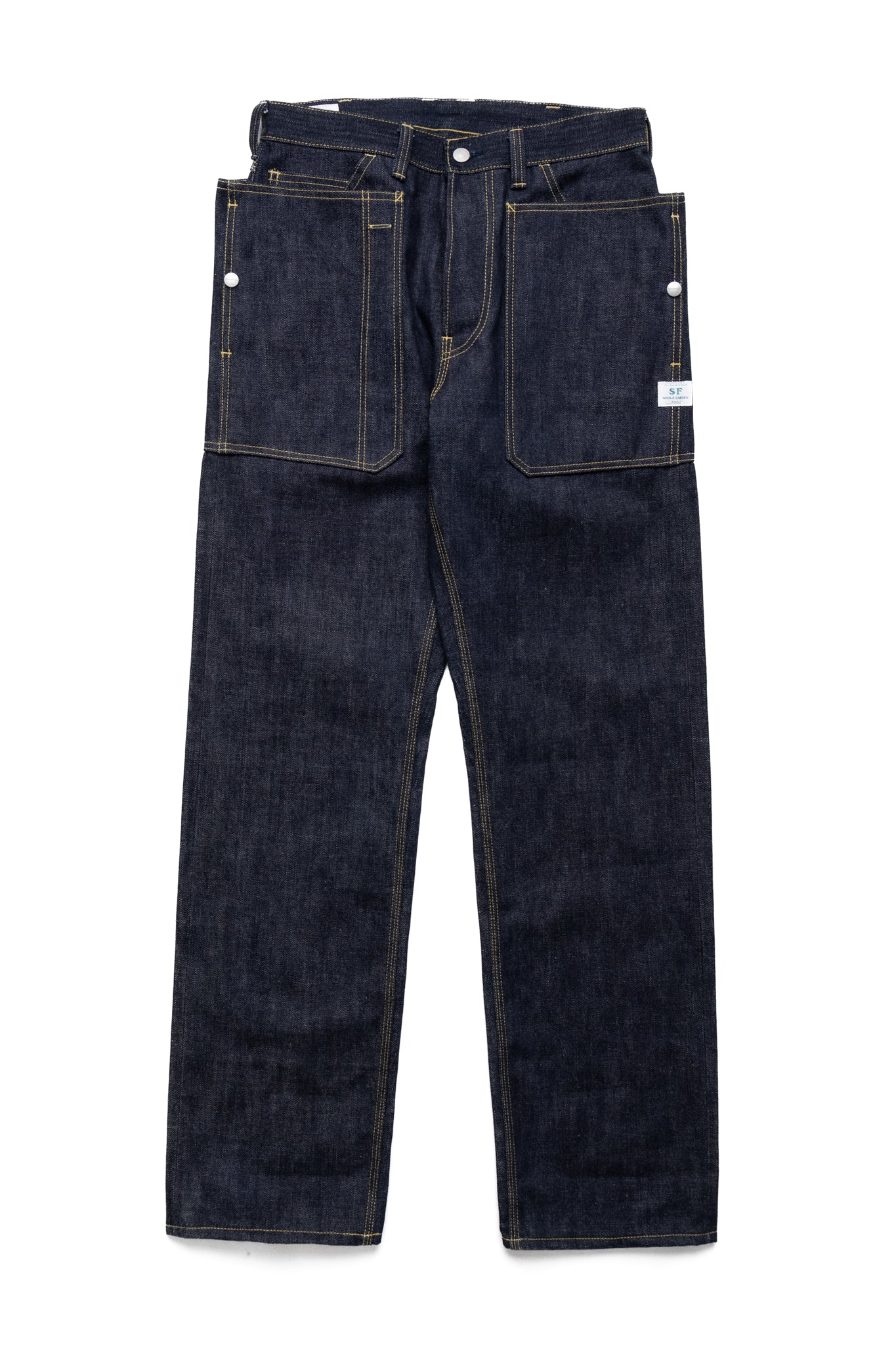 ササフラス Fall Leaf R Pants 14oz Denim Sassafras Fall Leaf R Stream Pants 14oz Denim – BLUE IN GREEN SOHO