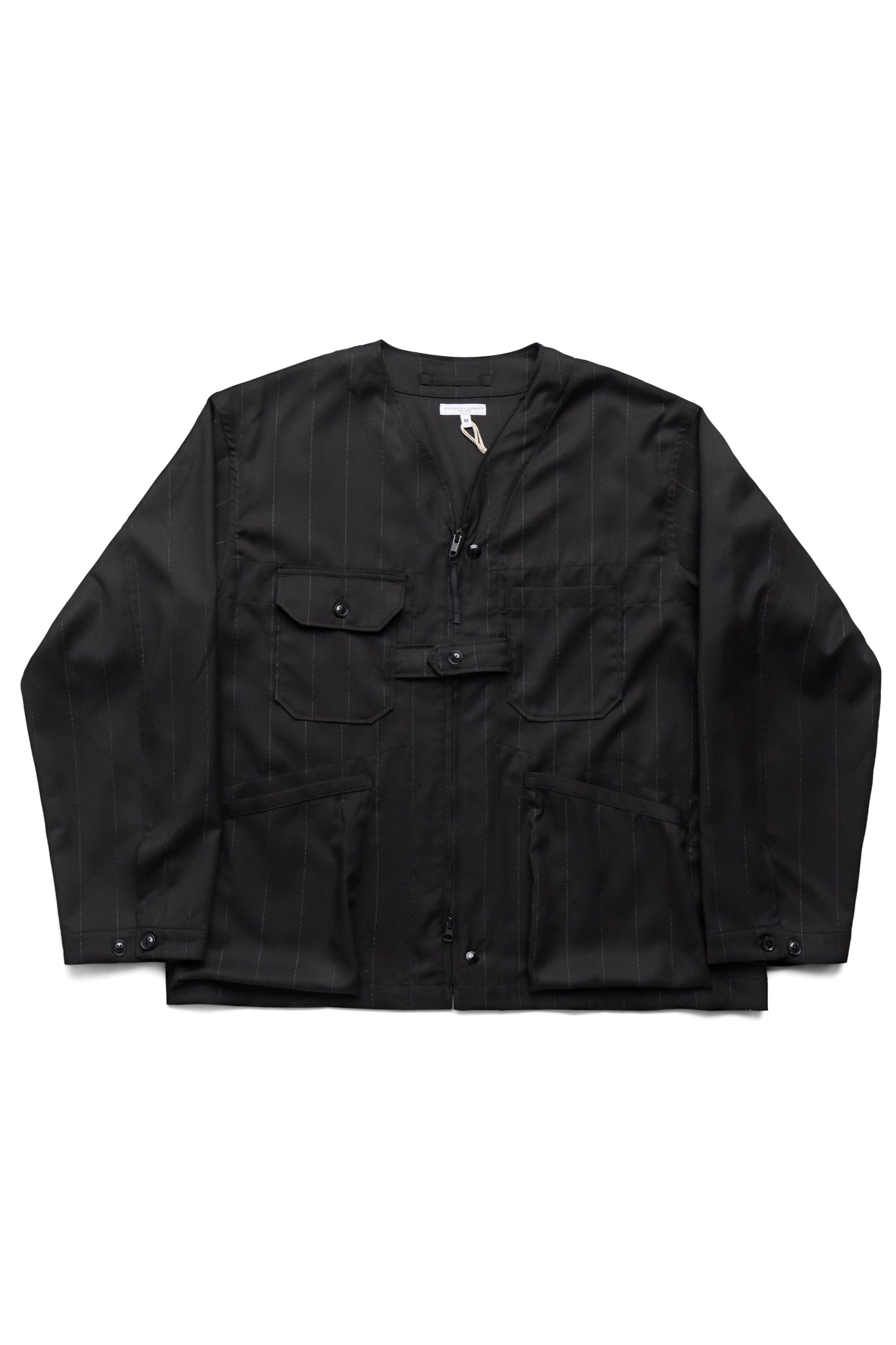 ジャケット・アウター ENGINEERED GARMENTS Cardigan Jacket S Engineered Garments Cardigan Jacket Polyester Lurex Stripe - Black