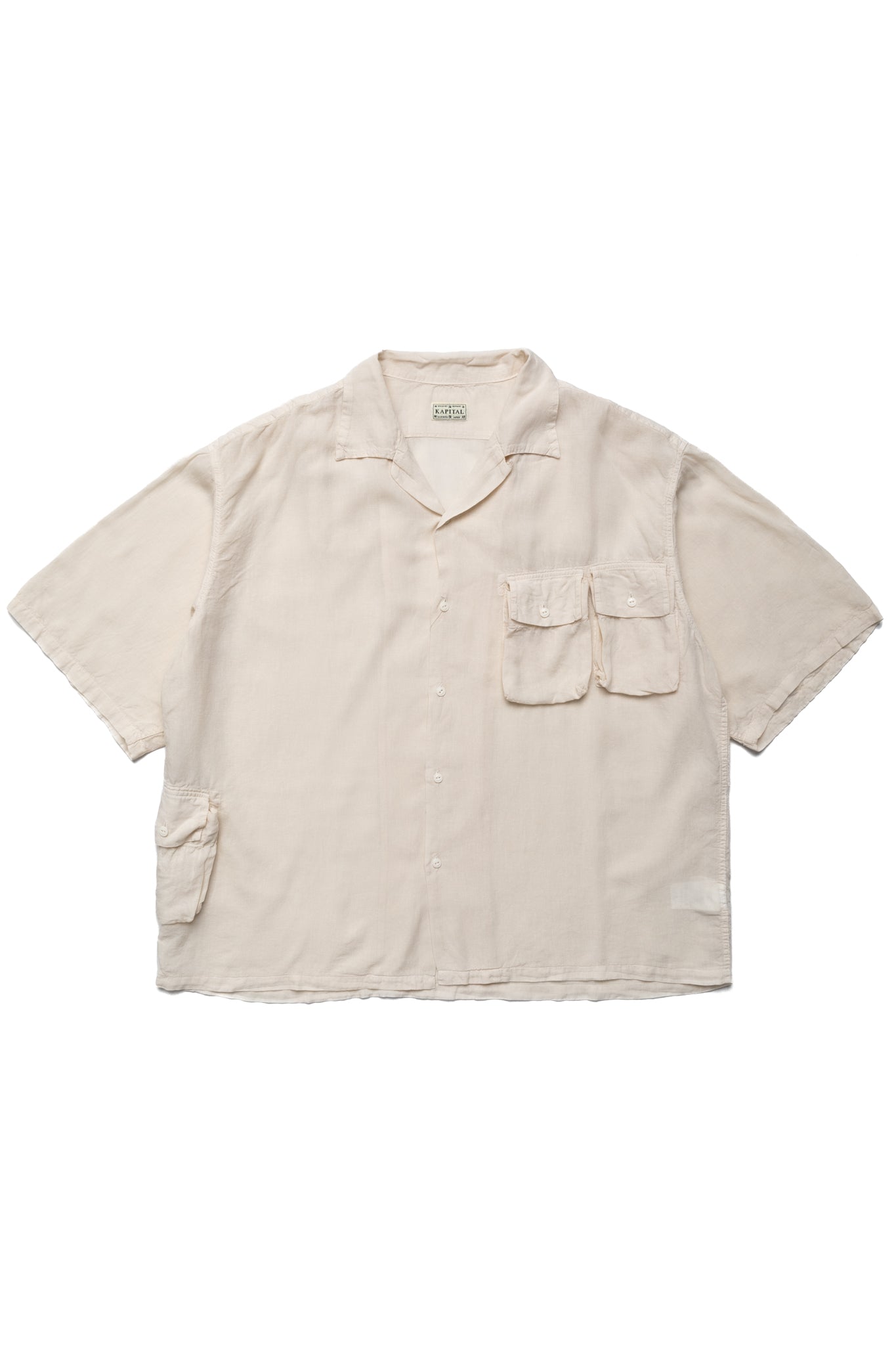Kapital Soft Linen HUNTING NAM Aloha Shirt - Ecru – BLUE IN GREEN SOHO