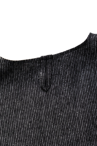 Fowl Vest Linen Stripe - Black/Grey