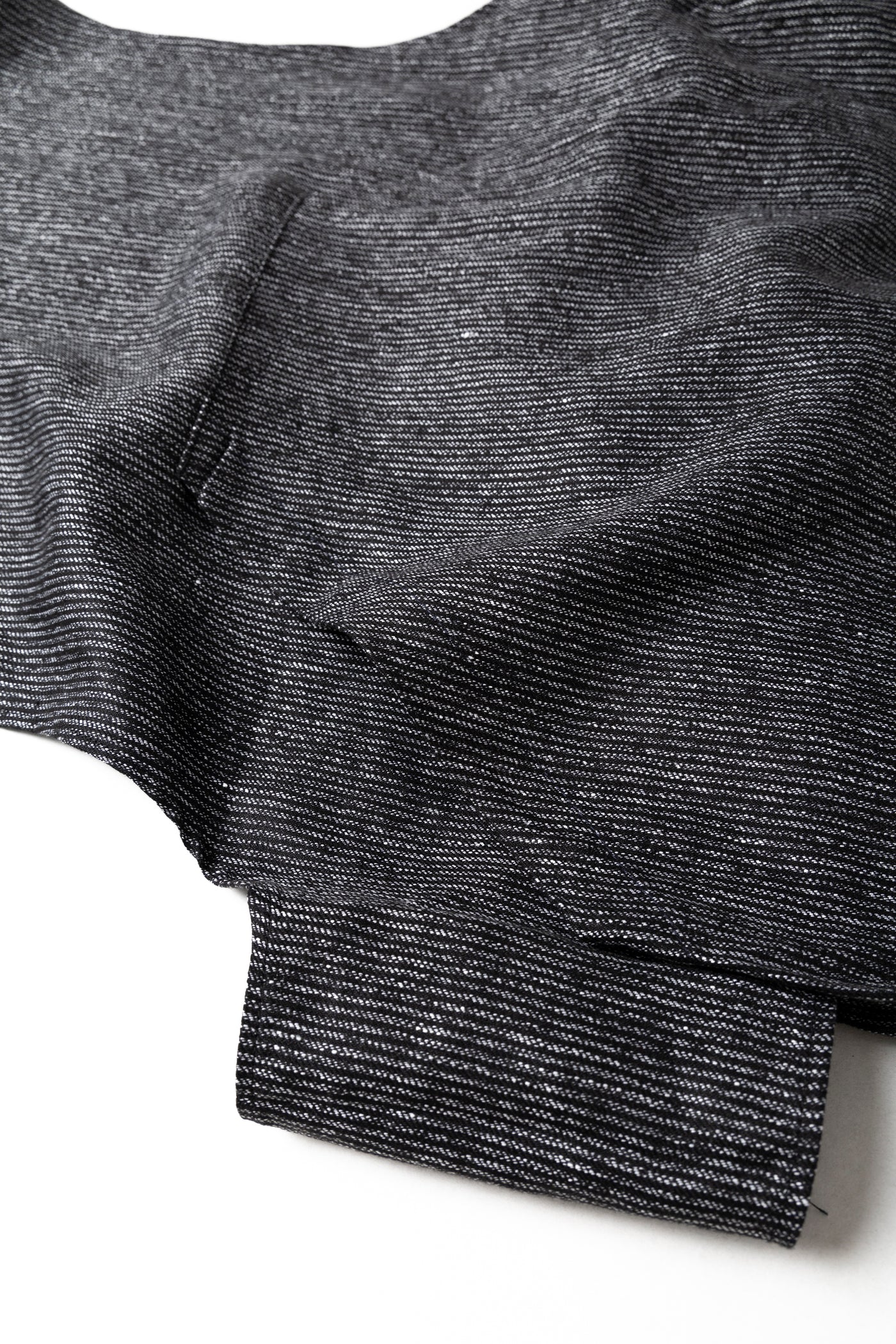 Fowl Vest Linen Stripe - Black/Grey