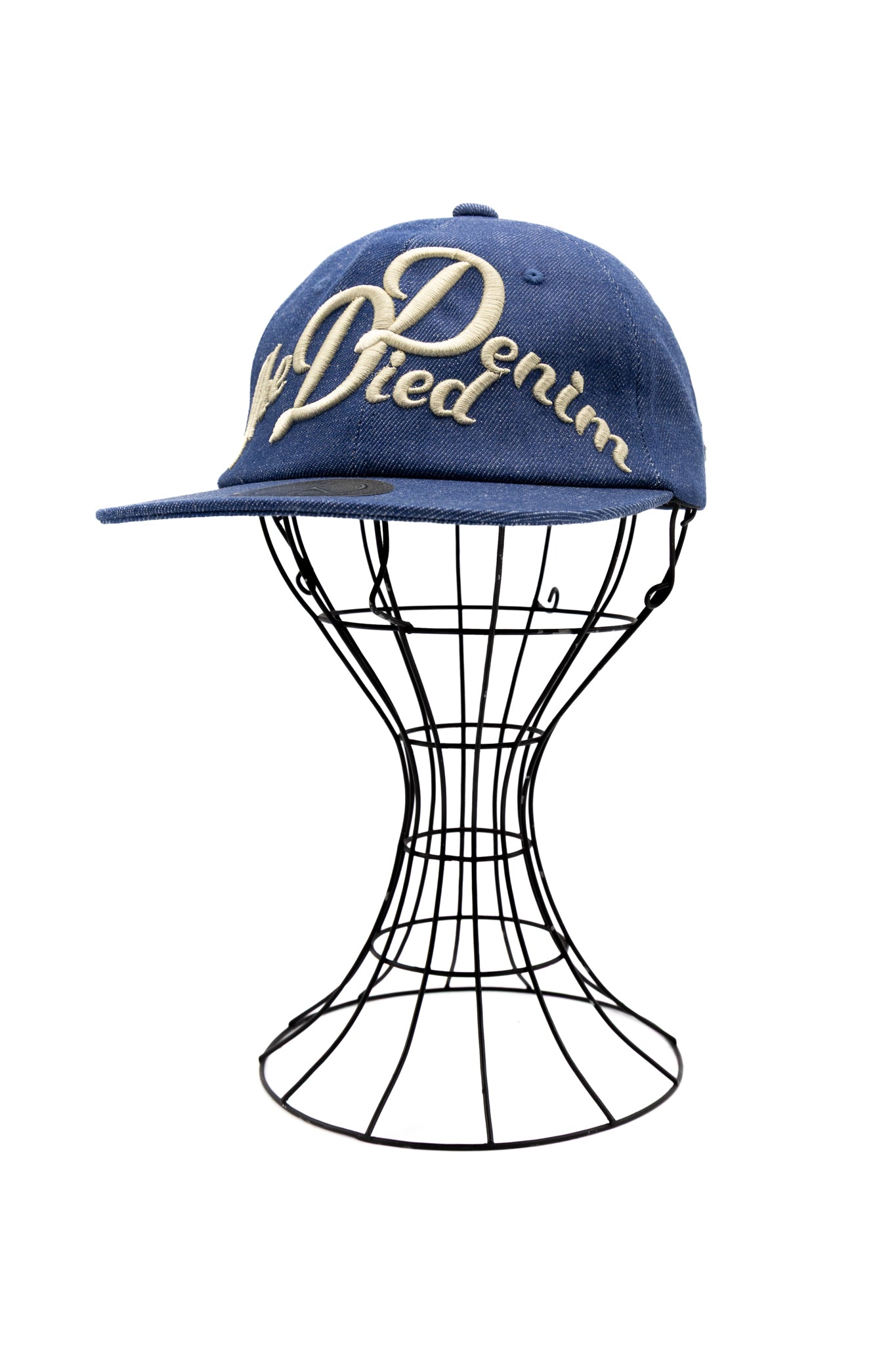 Kapital 11.5oz Denim Baseball Cap (The Denim Died Embroidery) Low