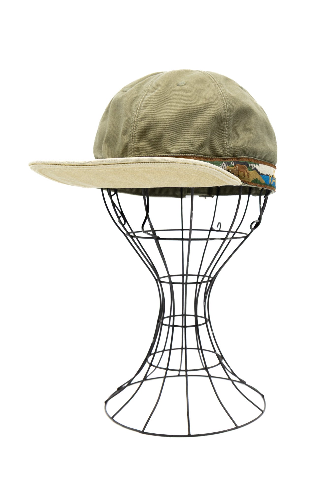 Kapital Chino BRIMFIELD Cap (NAVAJO BOAT) - Khaki x Beige – BLUE