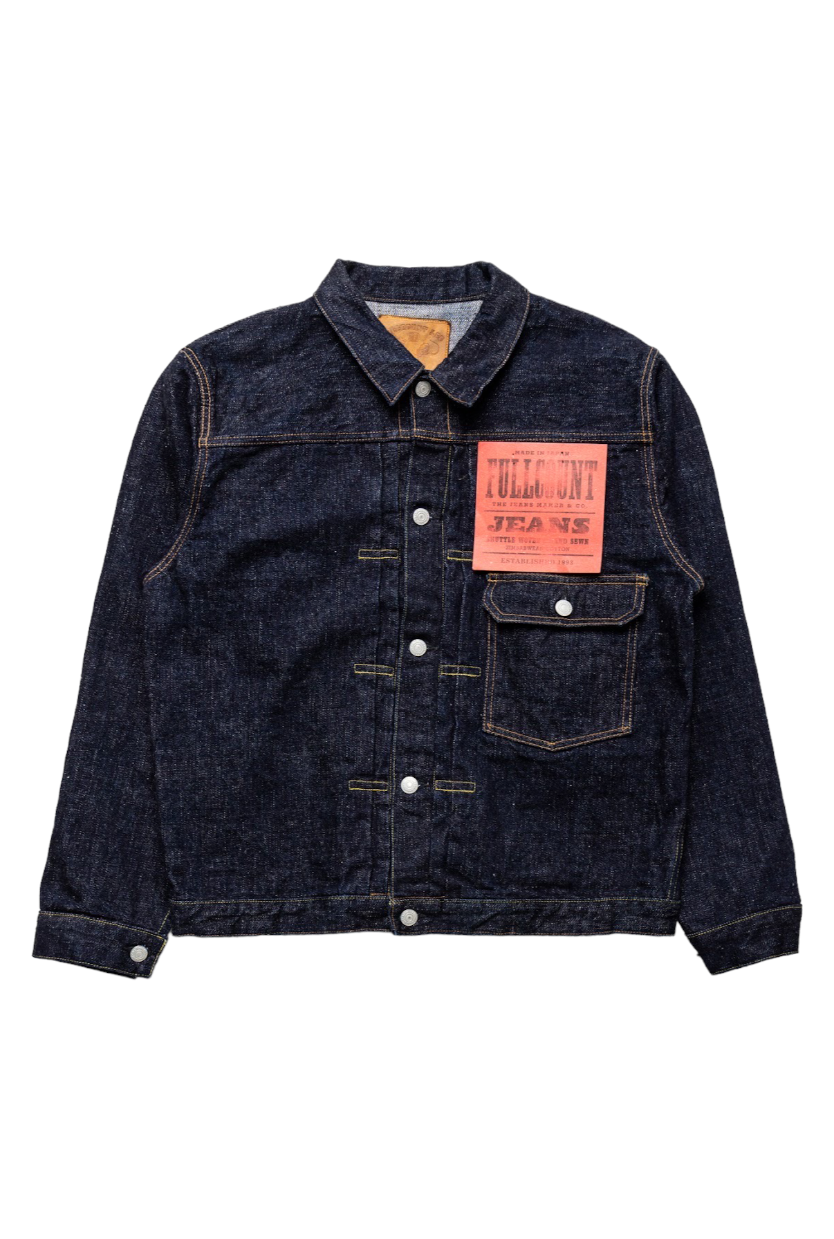 Fullcount 2107TSR-BIG Type 1 Denim Jacket T-Back Super Rough