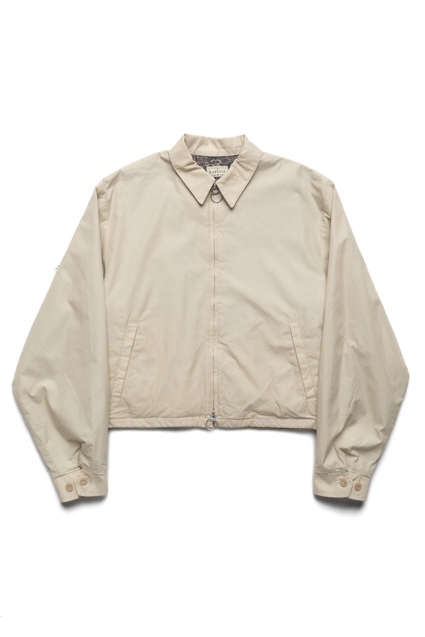 Kapital Poplin HACKSAW Drizzler JKT - Beige – BLUE IN GREEN SOHO