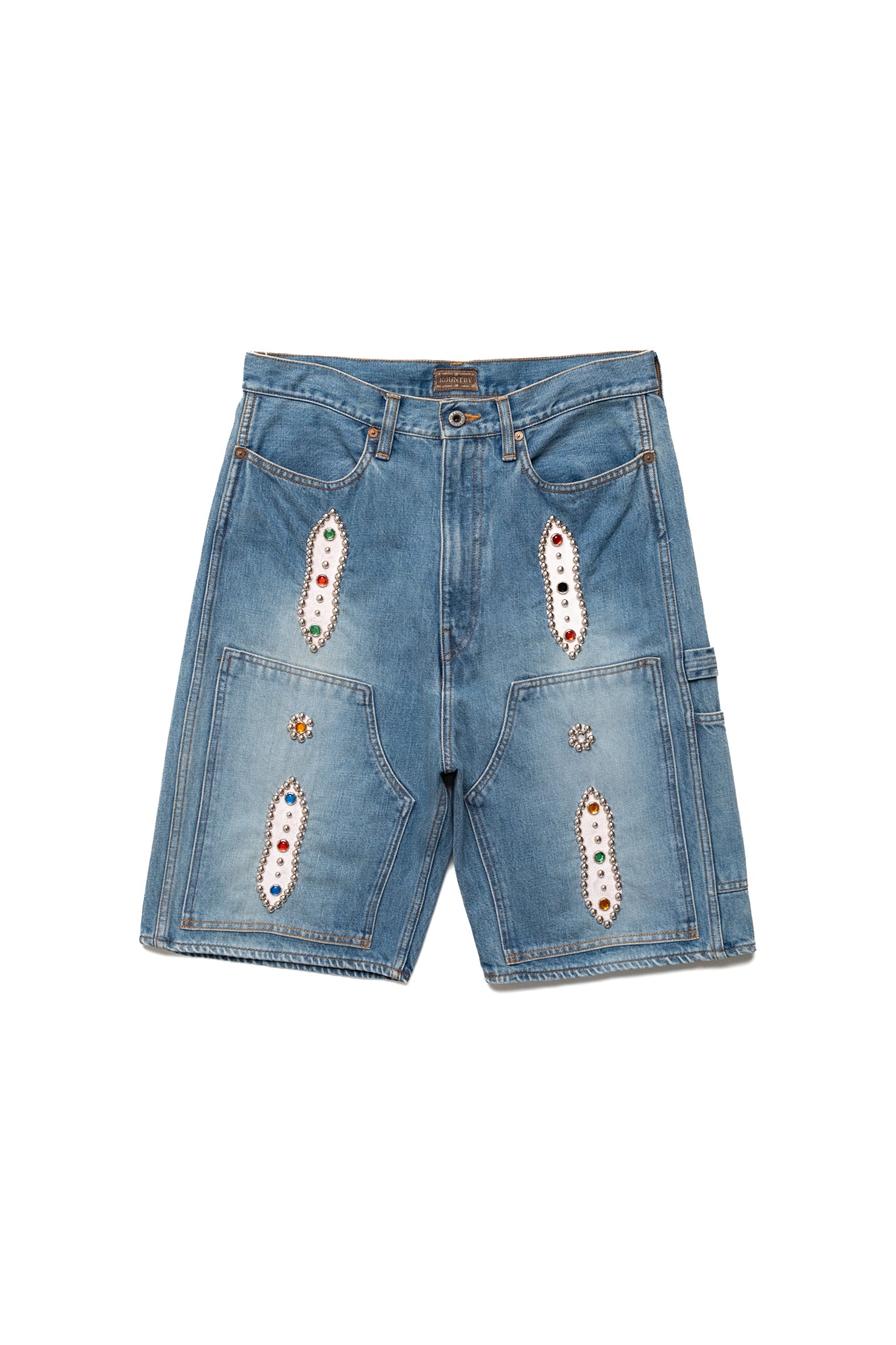 Kapital 14oz Denim Shorts (STUDS Remake) - Faded Indigo – BLUE IN
