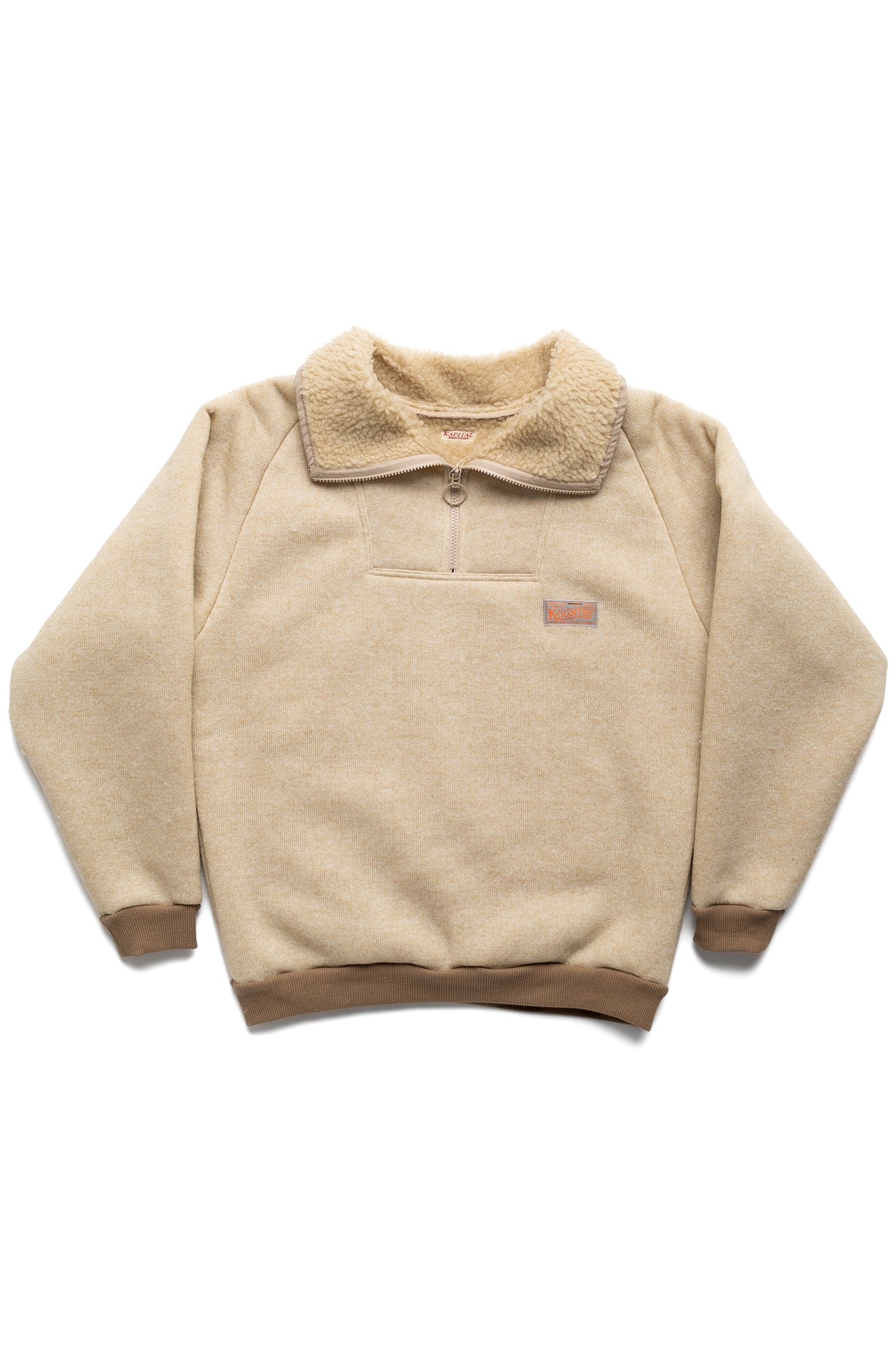Kapital BOA Fleece ZIP ALPINE Pullover - Ecru – BLUE IN GREEN SOHO