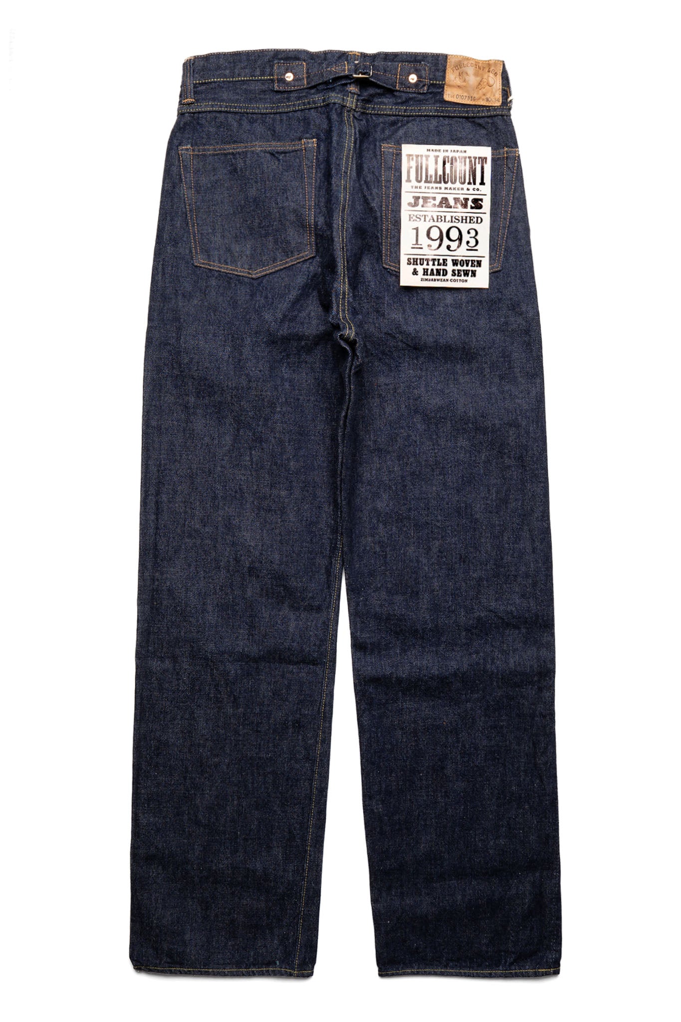 Fullcount 0107BIG 14oz Wide Straight (Blue in Green Exclusive Fit