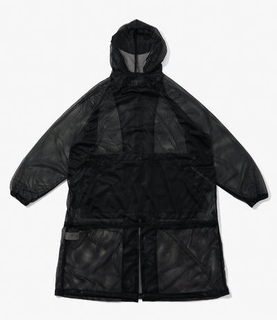 Mesh Parka for Nepenthes NY and Blue in Green - Black