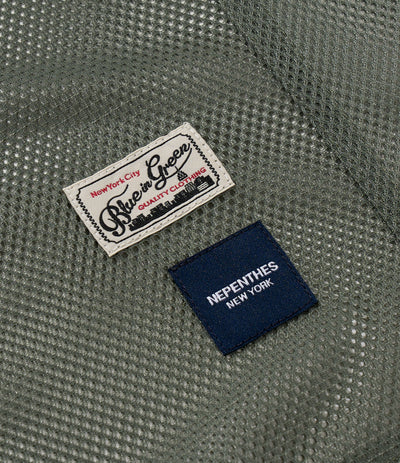 Mesh Parka for Nepenthes NY and Blue in Green - Olive