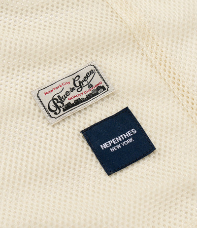 Mesh Parka for Nepenthes NY and Blue in Green - Natural