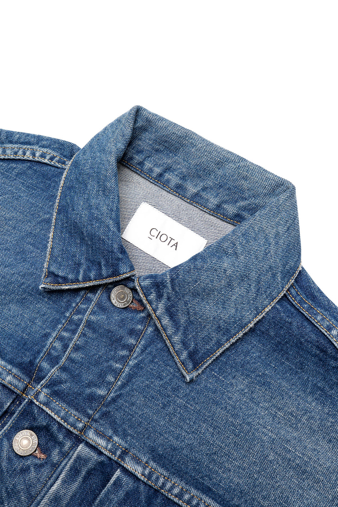 New Double Pocket Denim Jacket - Medium Dark Blue (Damaged) – BLUE