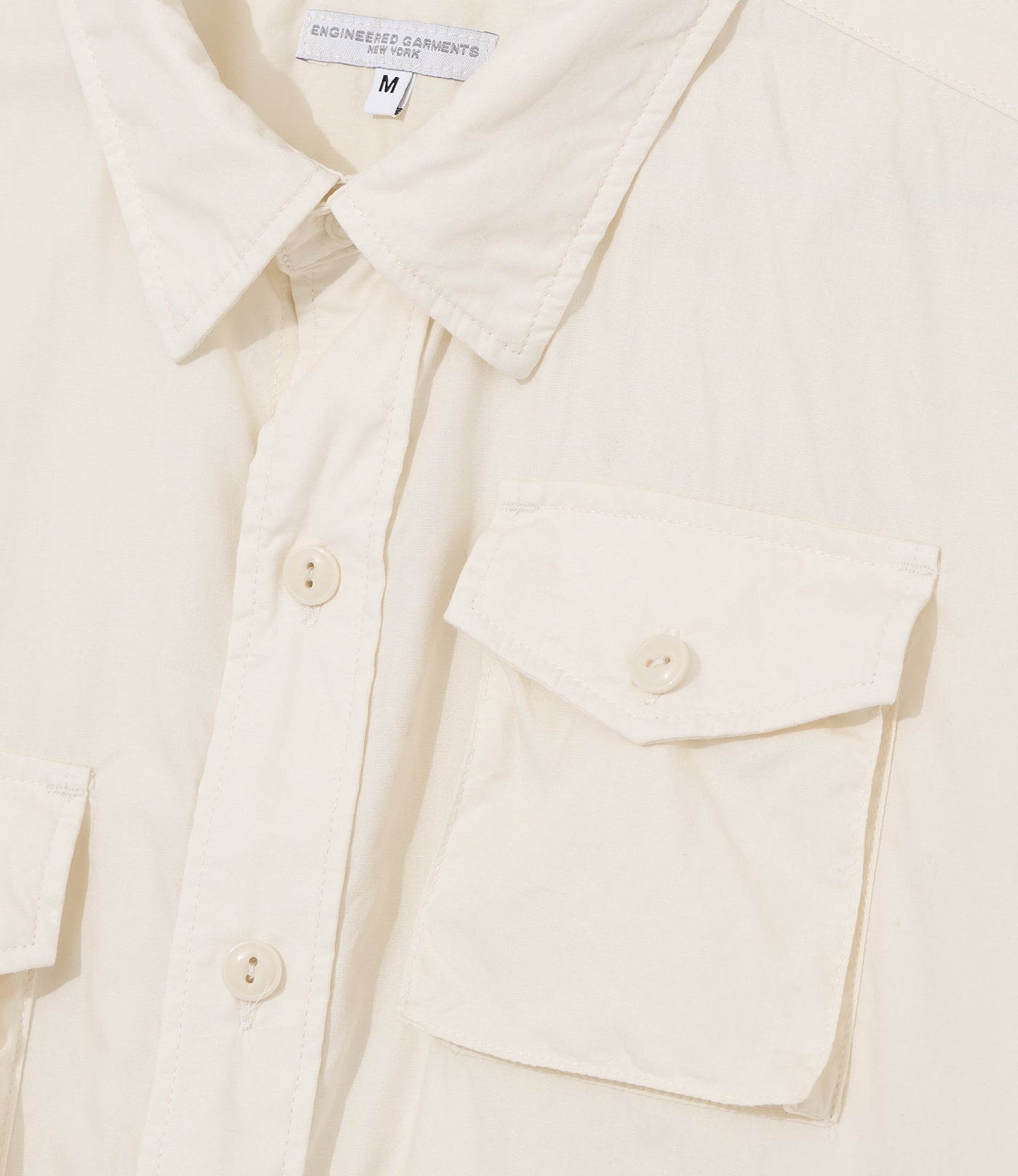 S/S Cargo Shirt for Nepenthes NY and Blue in Green - Natural