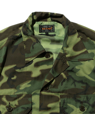 MIL-SHT Mesh Camo Jacquard Mapping Print - ERDL Camo