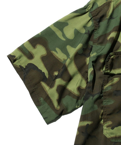 MIL-SHT Mesh Camo Jacquard Mapping Print - ERDL Camo
