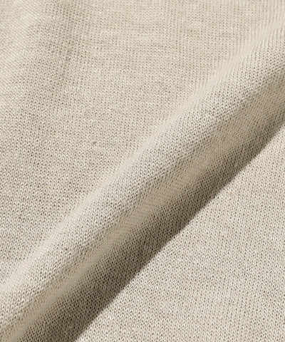 Knit Polo Hemp- Light Grey
