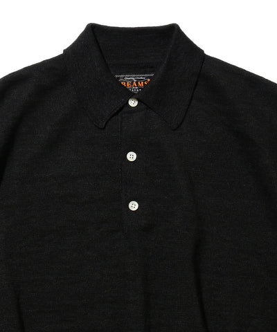 Knit Polo Hemp- Black
