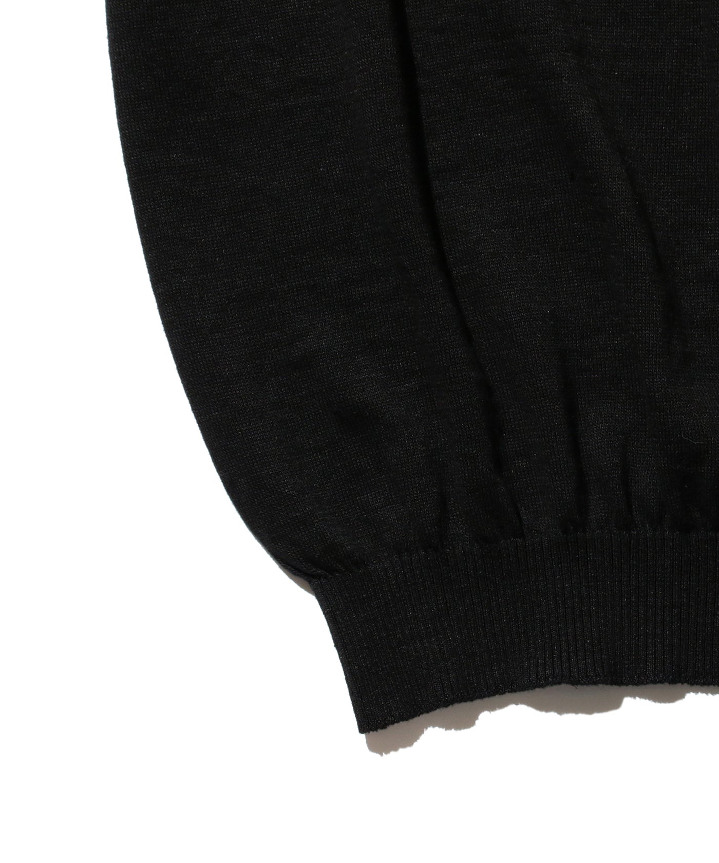 Knit Polo Hemp- Black