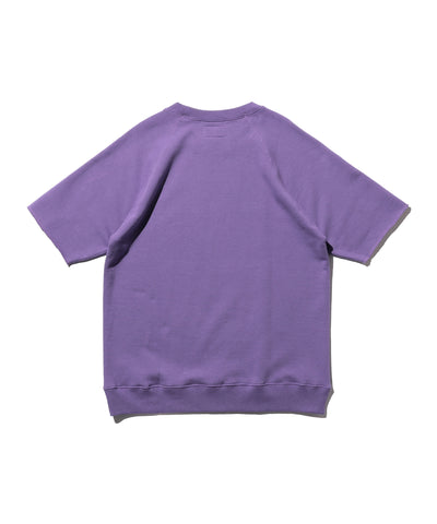 Sweat Short Sleeve Cut-Off - Purple