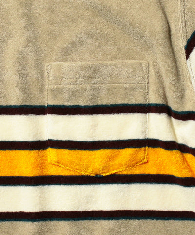 Pocket Tee Stripe Pile - Beige