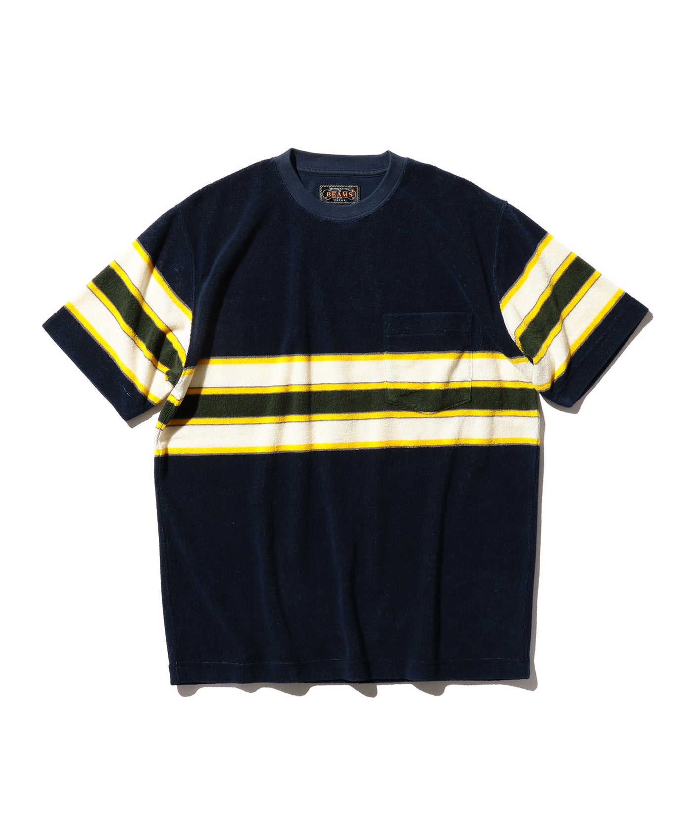Pocket Tee Stripe Pile - Navy