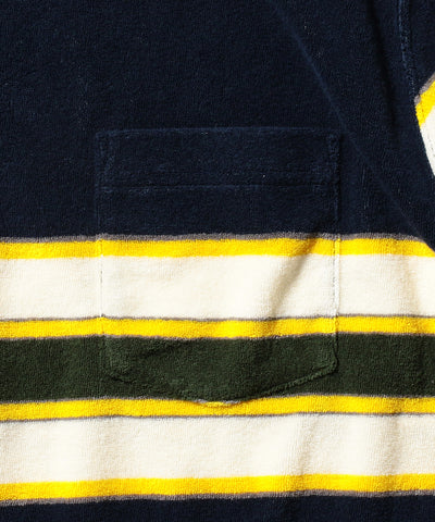 Pocket Tee Stripe Pile - Navy