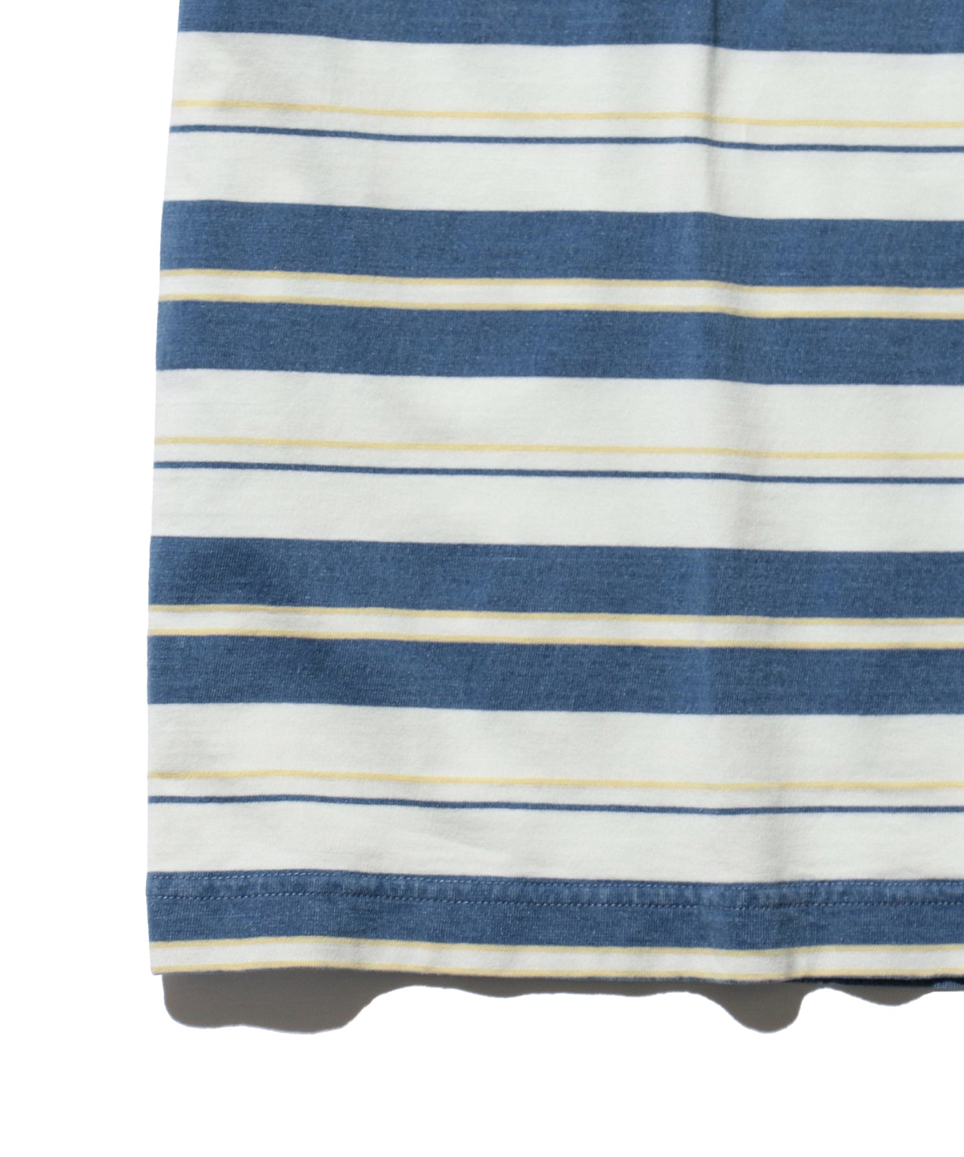 Pocket Tee Stripe Indigo - Bleach