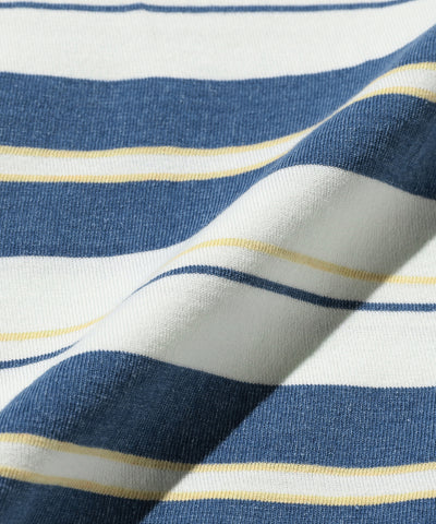 Pocket Tee Stripe Indigo - Bleach