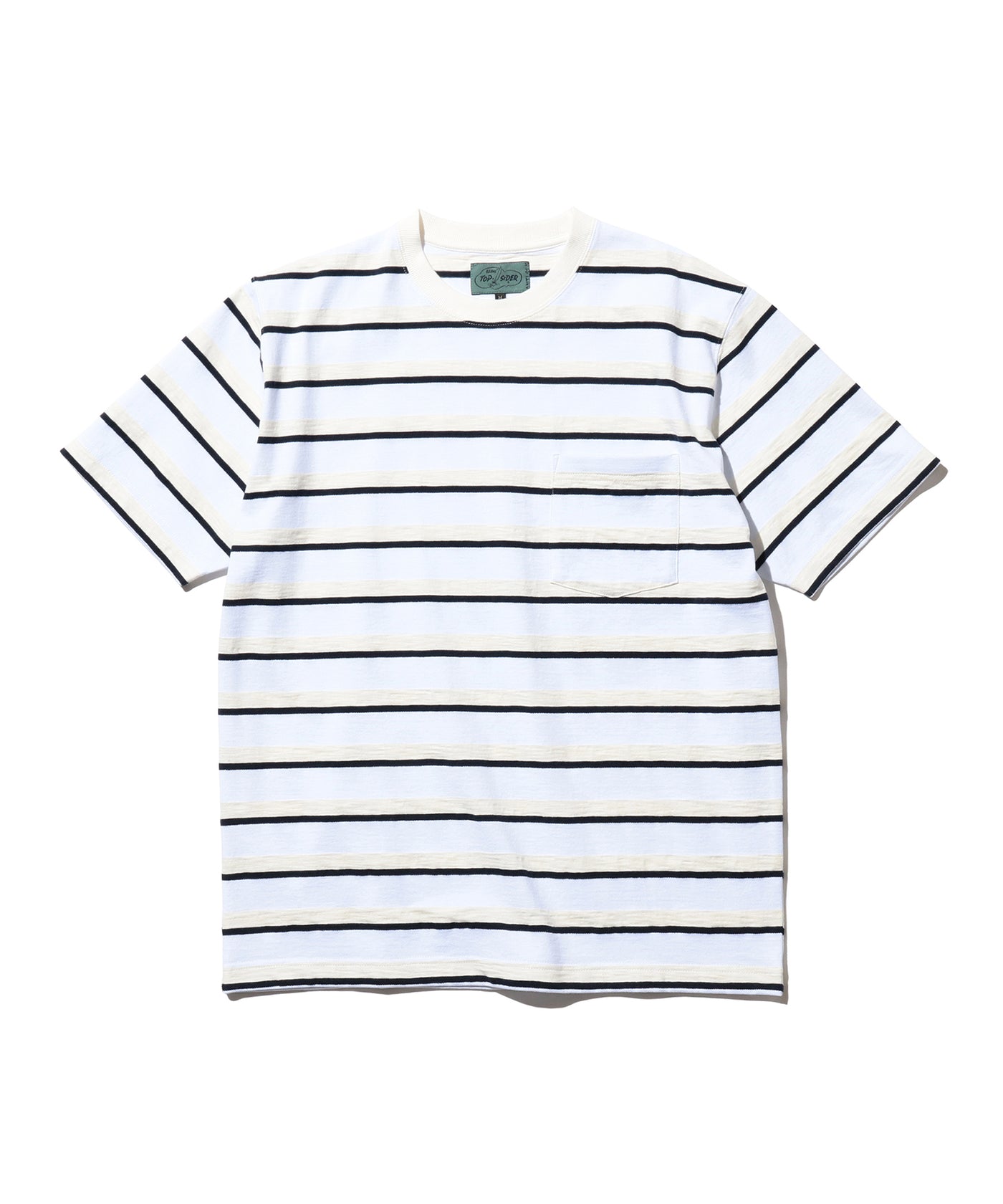 Pocket Tee Stripe - White
