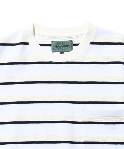 Pocket Tee Stripe - White
