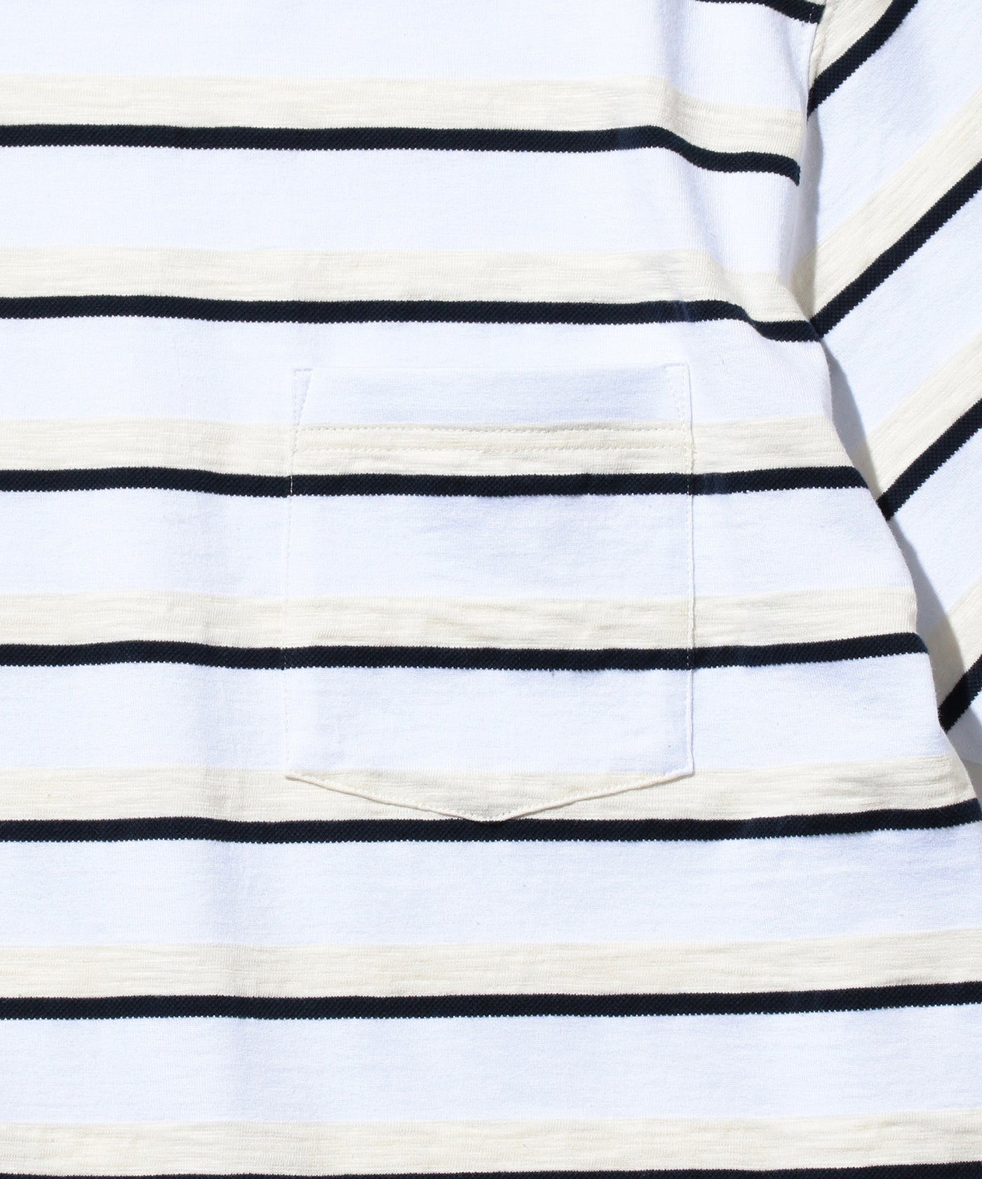 Pocket Tee Stripe - White