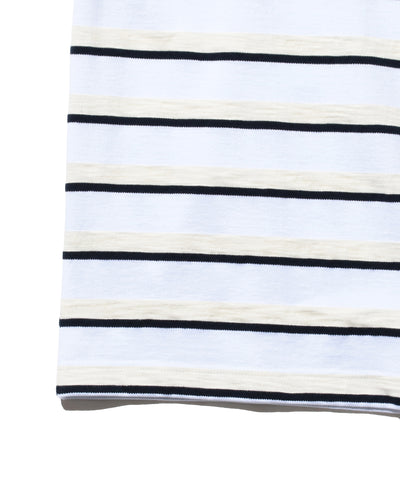 Pocket Tee Stripe - White