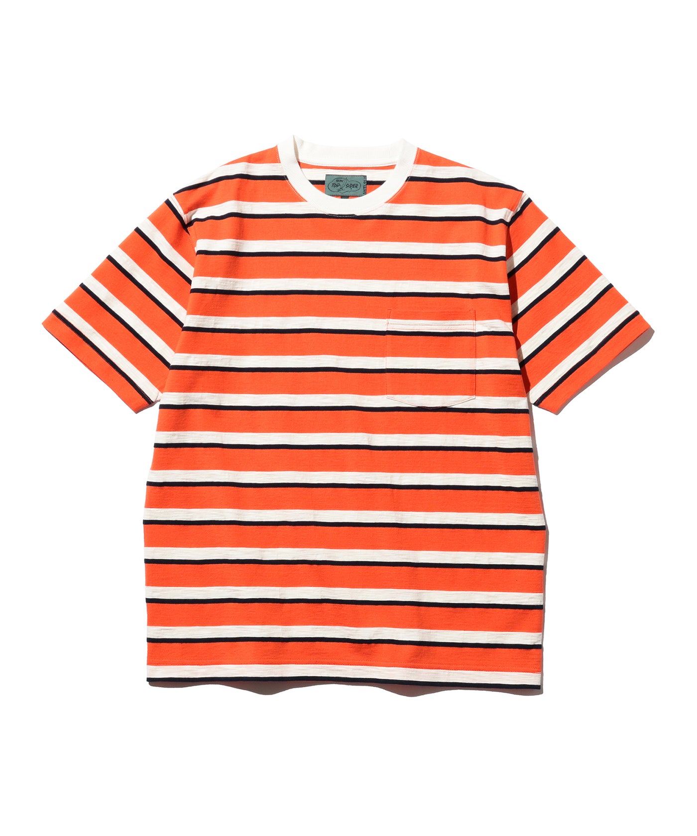Pocket Tee Stripe - BP Orange