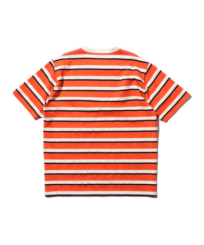 Pocket Tee Stripe - BP Orange