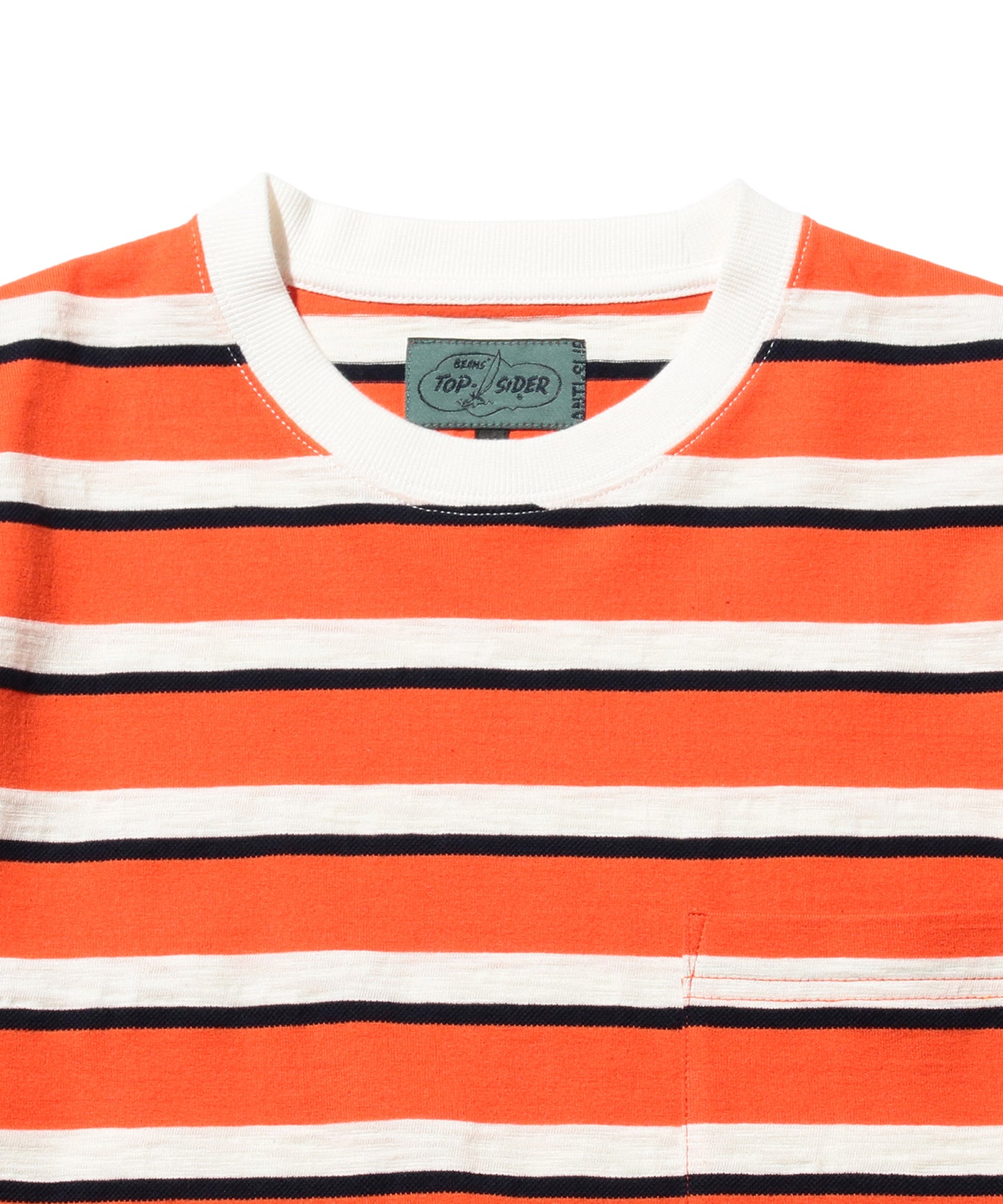Pocket Tee Stripe - BP Orange