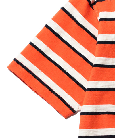 Pocket Tee Stripe - BP Orange