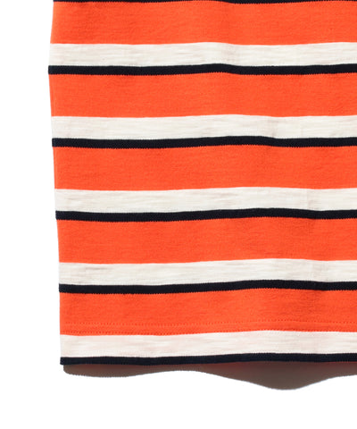 Pocket Tee Stripe - BP Orange