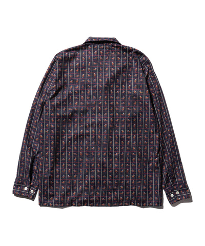 MIL Open Collar Derby Tattersall - Navy