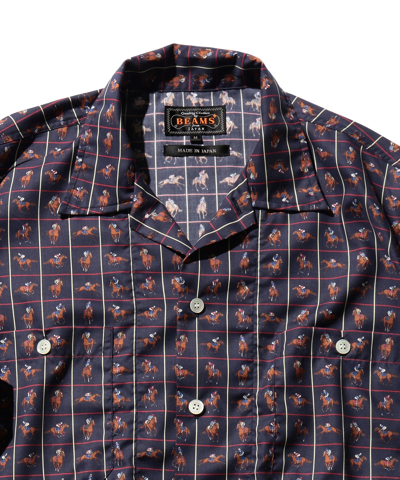 MIL Open Collar Derby Tattersall - Navy