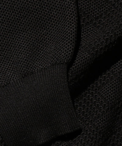 Knit Polo Diamond Pattern - Black