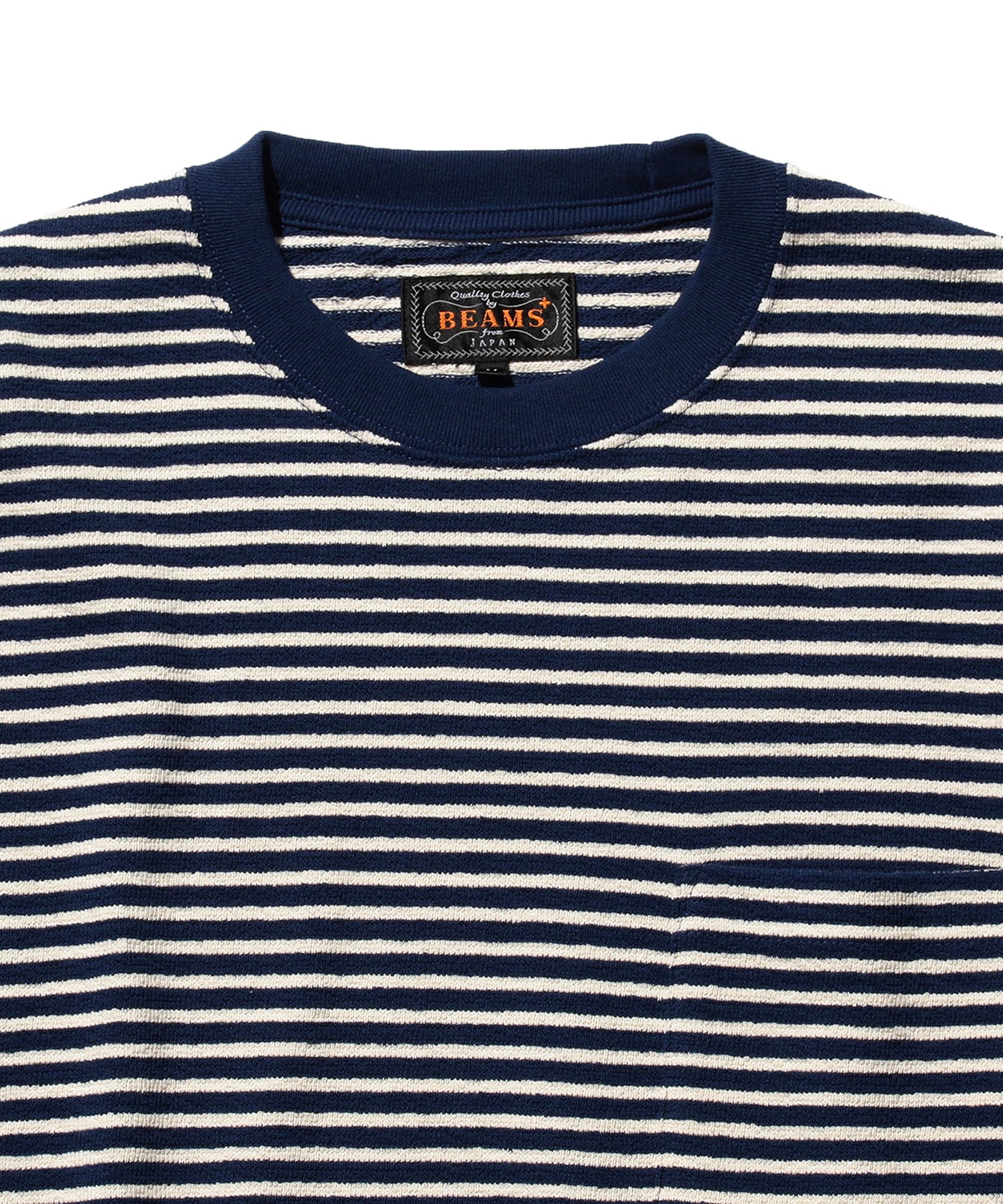 Pocket Tee Inlay Stripe - Navy