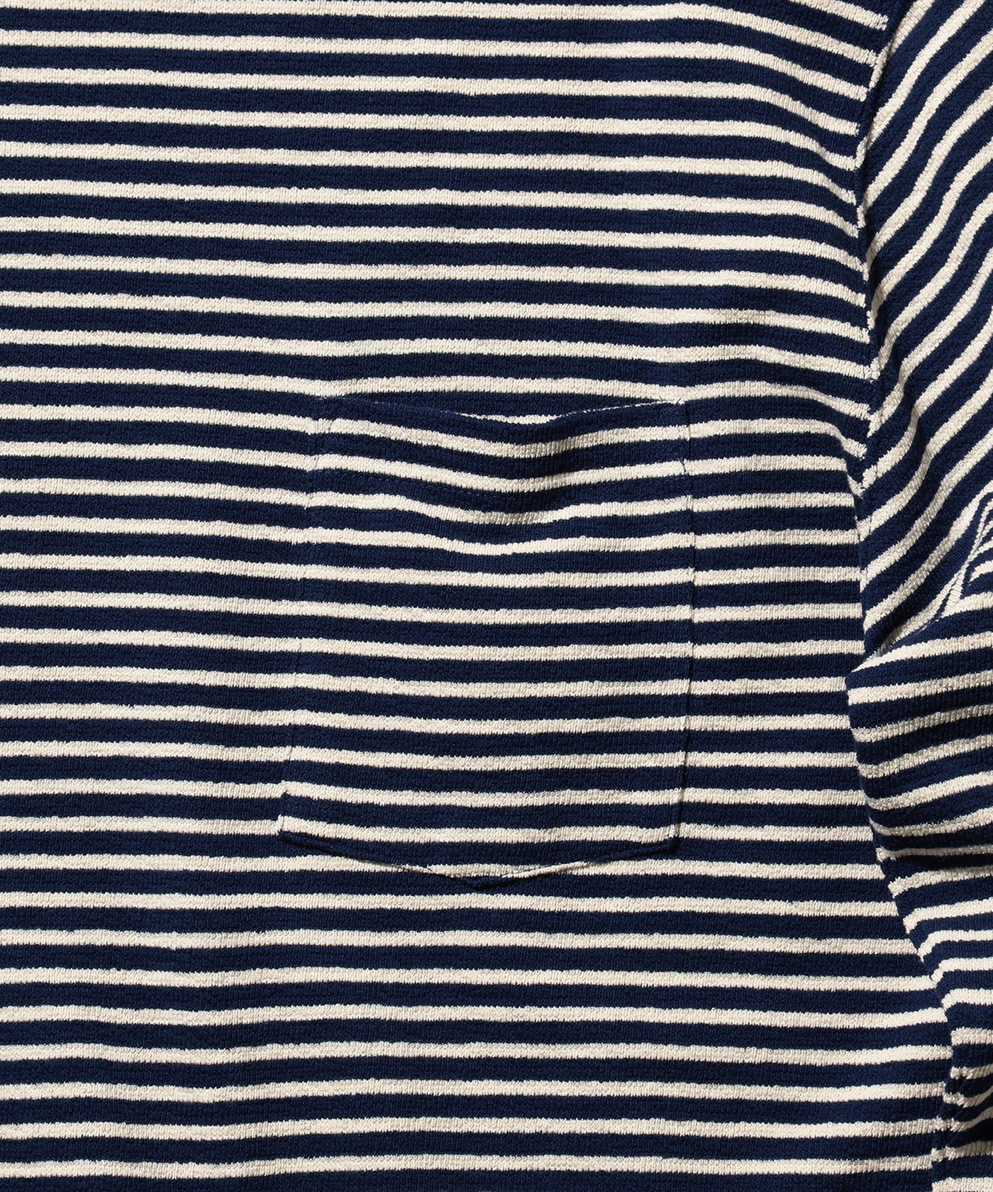 Pocket Tee Inlay Stripe - Navy