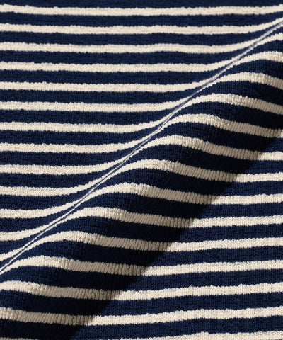 Pocket Tee Inlay Stripe - Navy