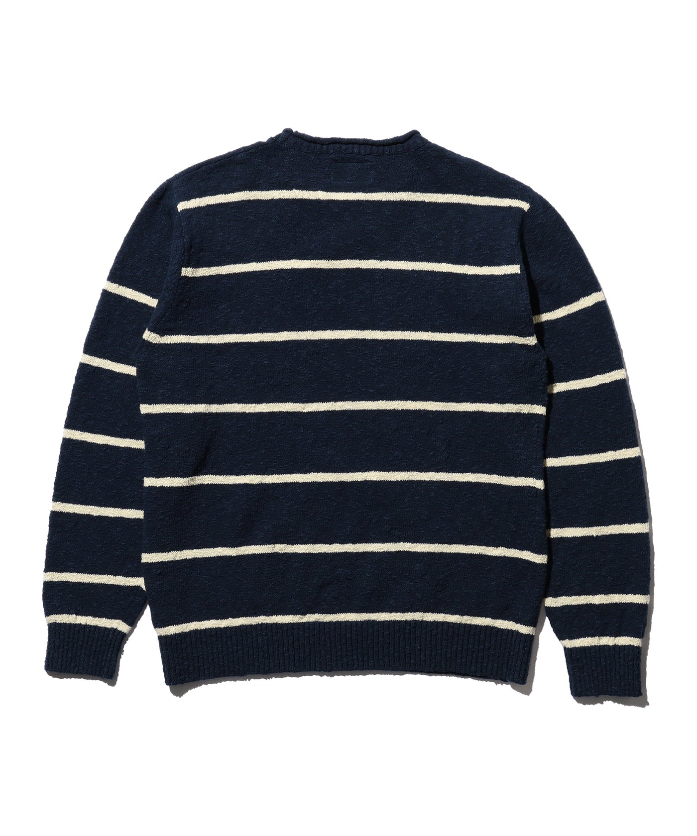 Crew Cotton Linen Slub Stripe - Navy