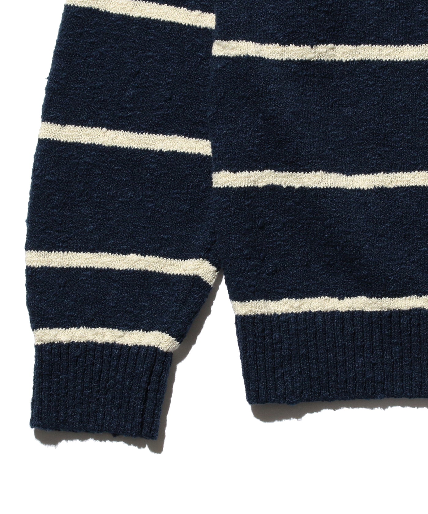 Crew Cotton Linen Slub Stripe - Navy