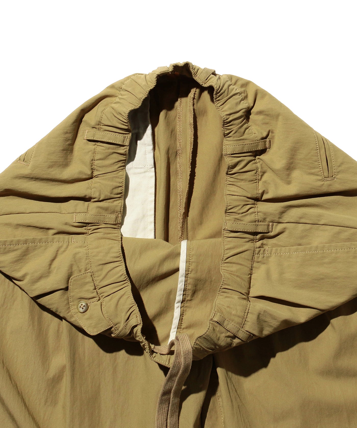 2 Pleats Relax Shorts Comfort Cloth - Khaki