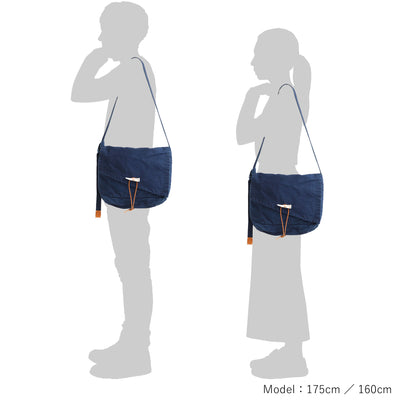 True Blue Flap Shoulder Bag (L)